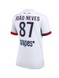 Paris Saint-Germain Joao Neves #87 Replika Borta Kläder Dam 2025-26 Kortärmad